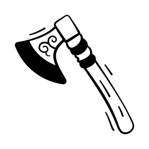 Bloody, Axe, Weapon, Tool, Woodcutter, Halloween, Magic, icon