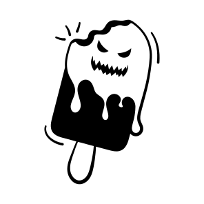 Bloody, Popsicle, Scary, Spooky, Creepy, Eerie, Halloween, icon