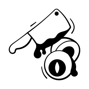 Cleaver, Knife,halloween, Haunted, Bloody, Horror, Spooky, icon