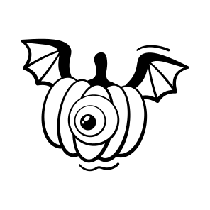 Creepy, Pumpkin, Halloween, Spooky, Haunted, Eerie, Vegetable, icon