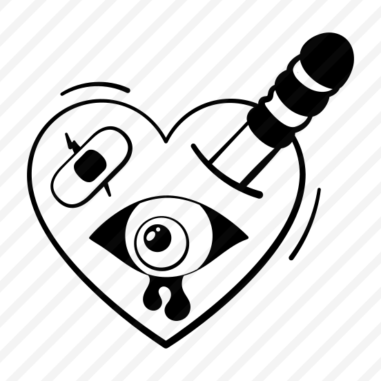Crying, Heart, Halloween, Spooky, Wounded, Scary, Monster, preview