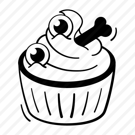 Cupcake, Halloween, Sweet, Dessert, Treat, Spooky, Creepy, preview