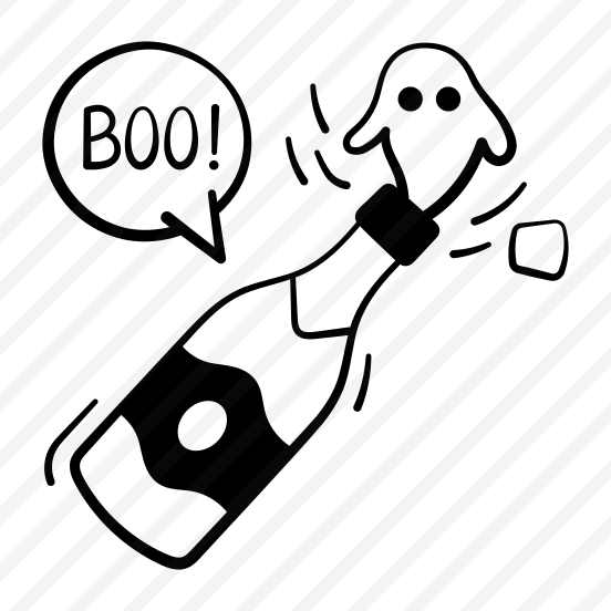 Ghost, Bottle, Halloween, Spooky, Scary, Boo, Wine, Creepy, preview