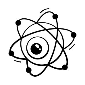 Halloween, Atom, Haunted, Spooky, Scary, Creepy, Physics, icon