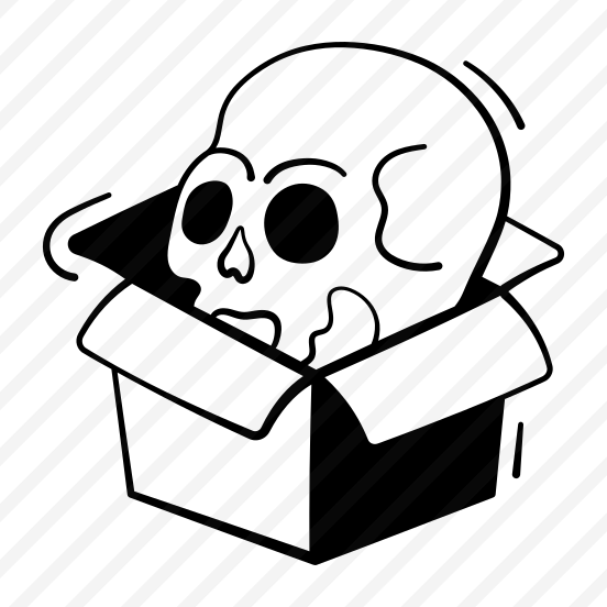 Halloween, Box, Skull, Skeleton, Scary, Spooky, Haunted, preview