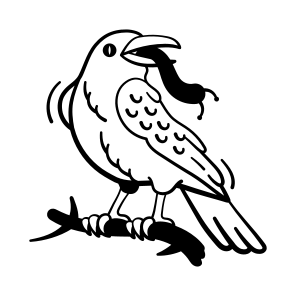 Halloween, Crow, Bird, Haunted, Spooky, Creepy, Scary, icon