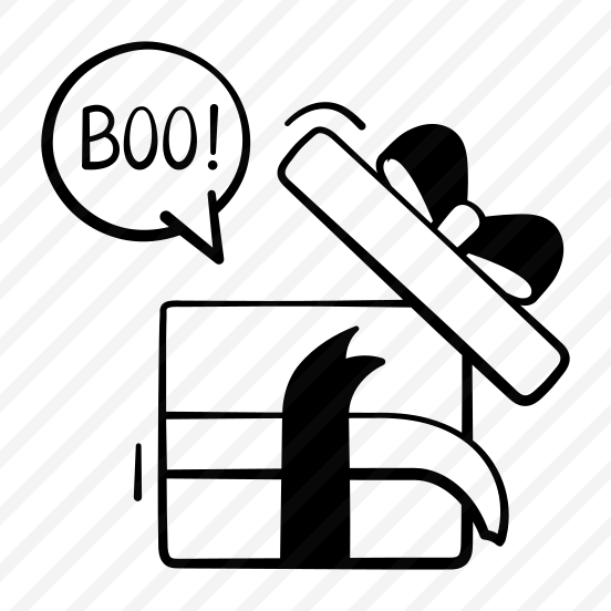 Halloween, Gift, Box, Spooky, Eerie, Scary, Ghosted, preview