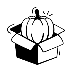 Halloween, Pumpkin, Food, Vegetable, Gift, Decoration, Present, Festive, icon