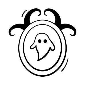 Haunted, Mirror, Creepy, Scary, Spooky, Phantom, Specter, icon