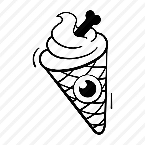 Icecream, Sweet, Dessert, Frozen, Halloween, Spooky, Creepy, preview