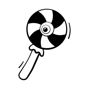 Lollipop, Sweet, Treat, Candy, Confectionery, Bloody, Halloween icon