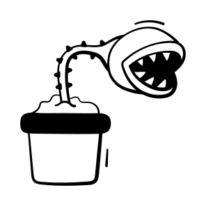 Monster, Plant, Carnivorous, Halloween, Scary, Spooky, Creepy, icon