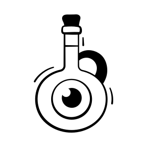 Potion, Bottle, Magic, Elixir, Halloween, Spooky, Creepy, icon