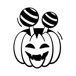 Pumpkin, Candy, Halloween, Dessert, Lollipop, Creepy, Eerie, icon