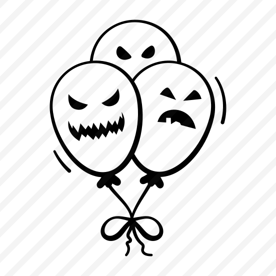 Scary, Balloons, Spooky, Creepy, Eerie, Halloween, Haunted, preview