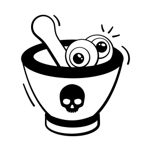 Scary, Mortar, Haunted, Halloween, Creepy, Spooky, Eyeballs, icon