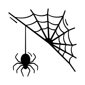 Spiderweb, Cobweb, Insect, Spider, Halloween, Horror, Creepy, icon