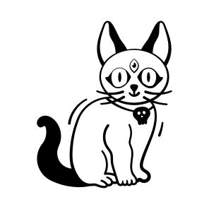 Spooky, Creepy, Haunted, Cat, Feline, Evil, Scary, icon