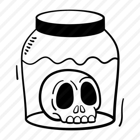 Spooky, Jar, Container, Monster, Skull, Horror, Haunted, preview