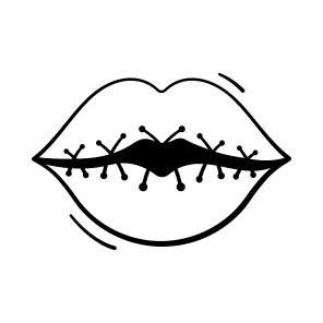 Stitched, Lips, Halloween, Mouth, Scary, Creepy, Bloody, icon
