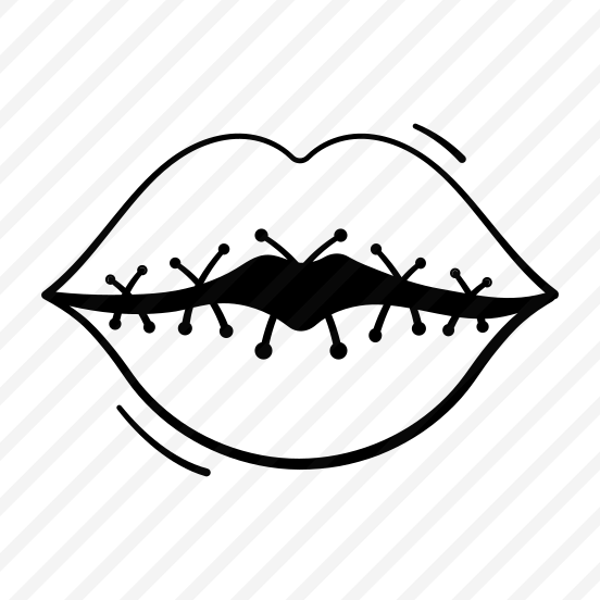 Stitched, Lips, Halloween, Mouth, Scary, Creepy, Bloody, preview