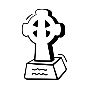 Tombstone, Grave, Gravestone, Halloween, Scary, Creepy, Horror, icon