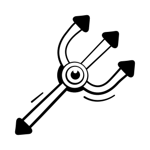 Trident, Weapon, Halloween, Spooky, Scary, Gothic, Demon, icon