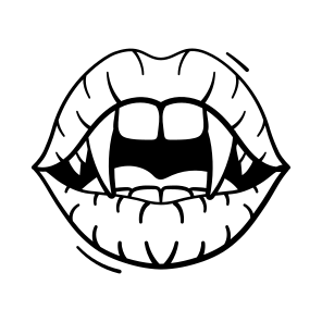 Vampire, Fangs, Halloween, Spooky, Eerie, Scary, Haunted, icon