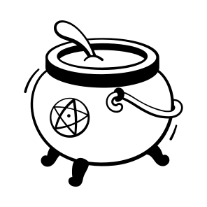 Witch, Cauldron, Halloween, Spooky, Scary, Horror, Potion, icon