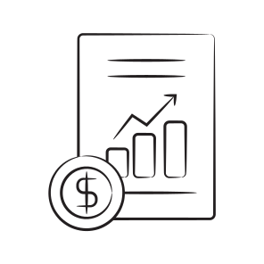 Analysis, Infographics, Sales, Profit, Revenue icon