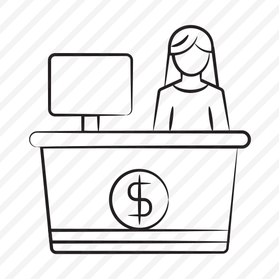 Cashier, Salesperson, Shopkeeper, Checkout, Counter preview
