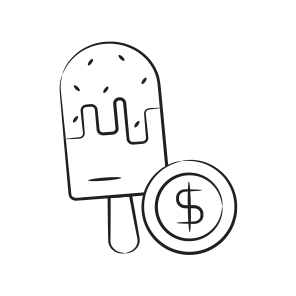Cream, Dessert, Food, Confectionery, Popsicle icon