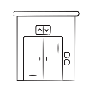 Escalator, Lift, Door, Mobility, Transport icon