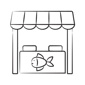 Fish, Meat, Seafood, Marketplace, Shop icon