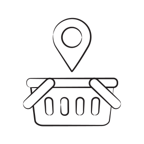 Location, Navigation, Gps, Tracking, Cart icon