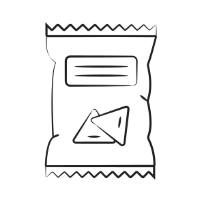Snacks, Chips, Refreshment, Packet, Food icon
