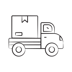 Truck, Parcel, Package, Vehicle, Shipping icon