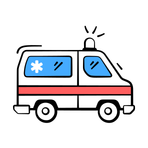 Ambulance, Emergency, Medical, Rescue, Transport icon