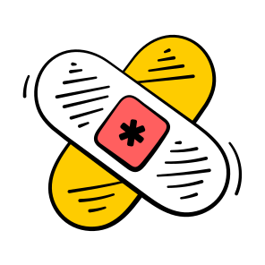 Bandage, Medical, Healthcare, Adhesive, Wound icon