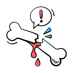 Bone, Fracture, Injury, Trauma, Orthopedic icon