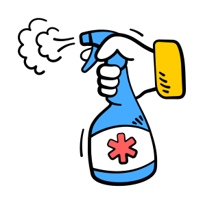 Disinfectant, Spray, Bottle, Sanitizer, Hygiene icon