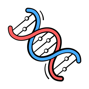 Dna, Double Helix, Genetics, Science icon