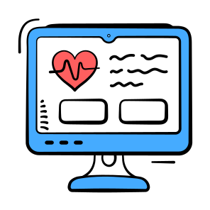 Health, Heart, Monitor, Medical, Healthcare icon