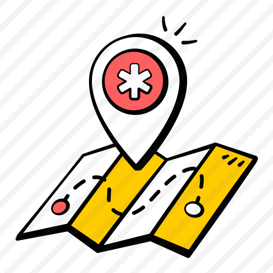 Healthcare, Location, Medical, Navigation, Destination preview
