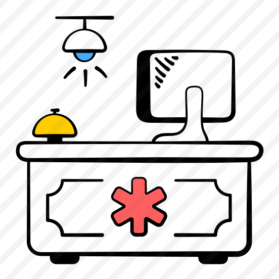 Hospital, Reception, Healthcare, Counter, Patient preview