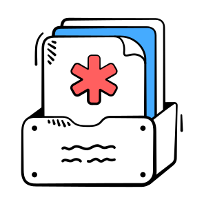 Medical, Record, Patient, File, Health icon
