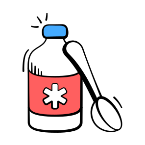 Medicine, Bottle, Liquid, Medication, Treatment icon