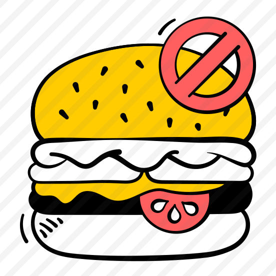 No, Junk, Food, Burger, Healthy preview