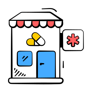 Pharmacy, Store, Medicine, Drugstore, Chemist icon