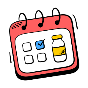 Vaccine, Schedule, Appointment, Calendar, Healthcare icon